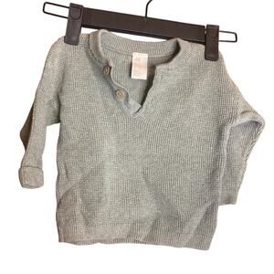 Baby Unisex H&M Sage Green Cable Knit Sweater 6m
